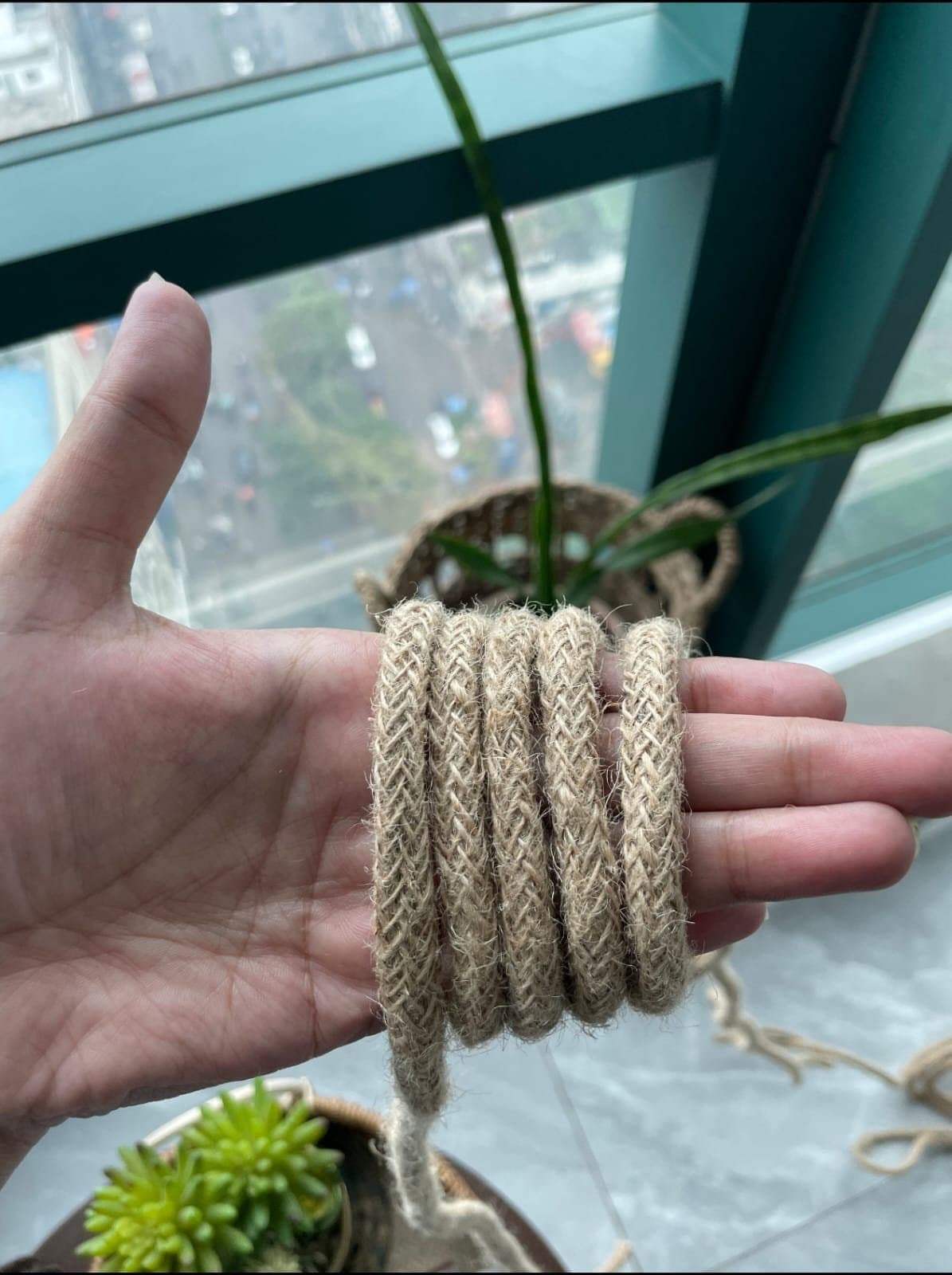 Machine made Jute Braiding